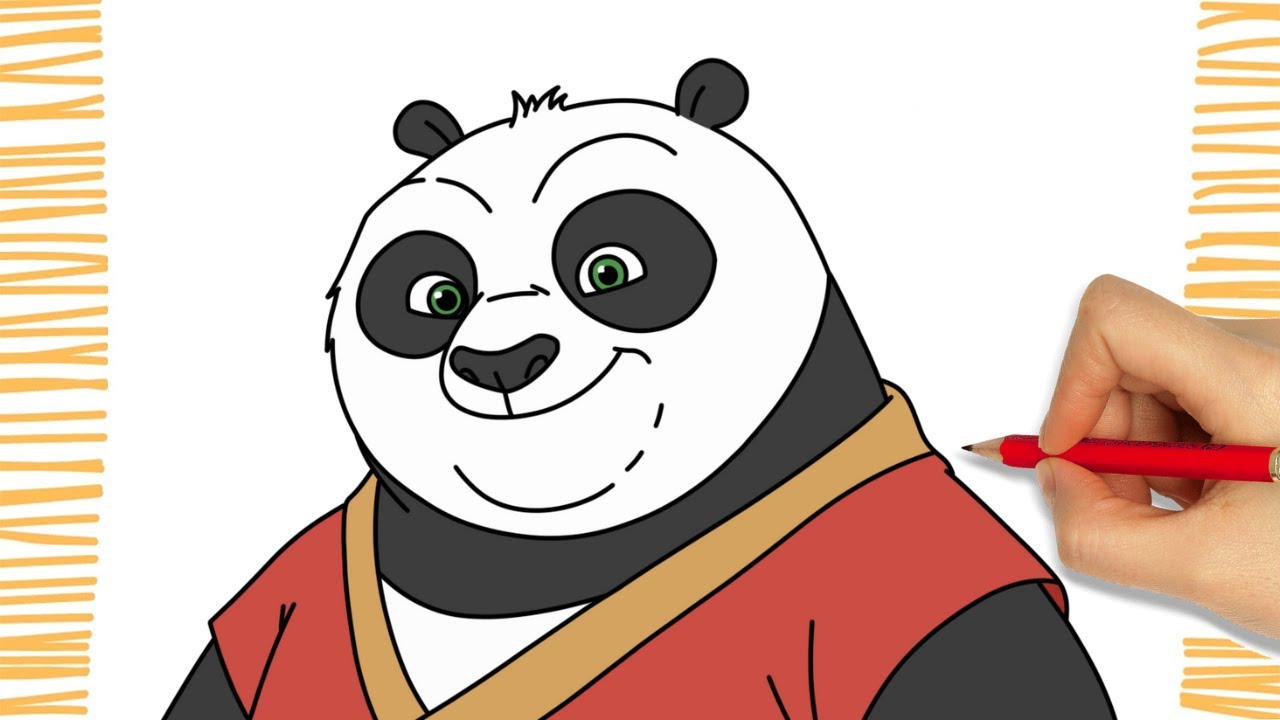 Como Desenhar o PO I KUNG FU PANDA I Fácil
