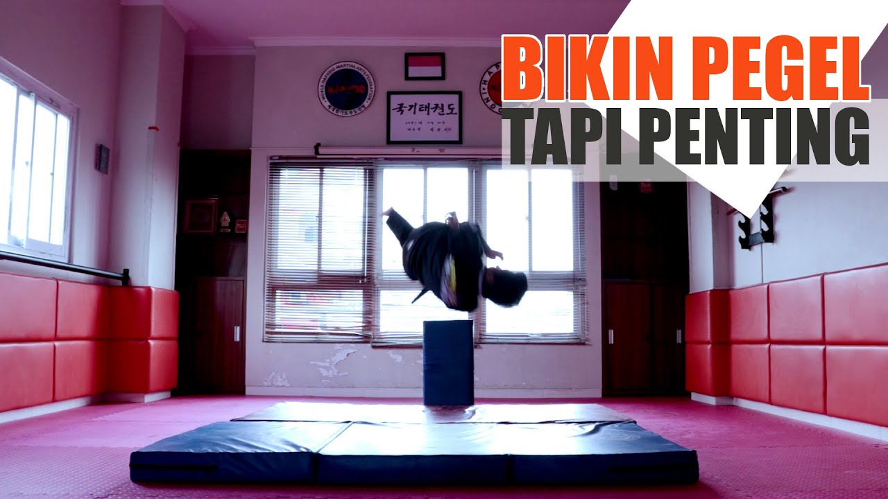 Latihan jatuhan terbalik? Reverse fall technique.Hapkido Indonesia.