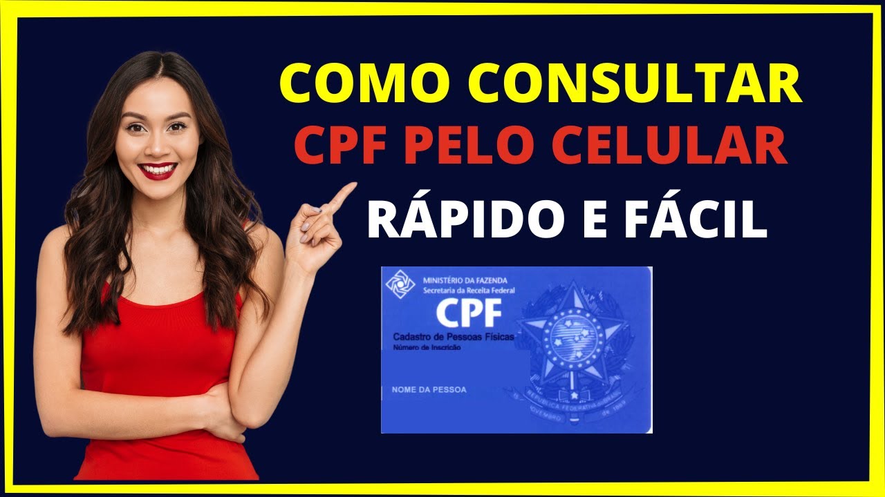 COMO CONSULTAR CPF PELO CELULAR - Veja como saber se o CPF est&aacute; regular junto a Receita Federal