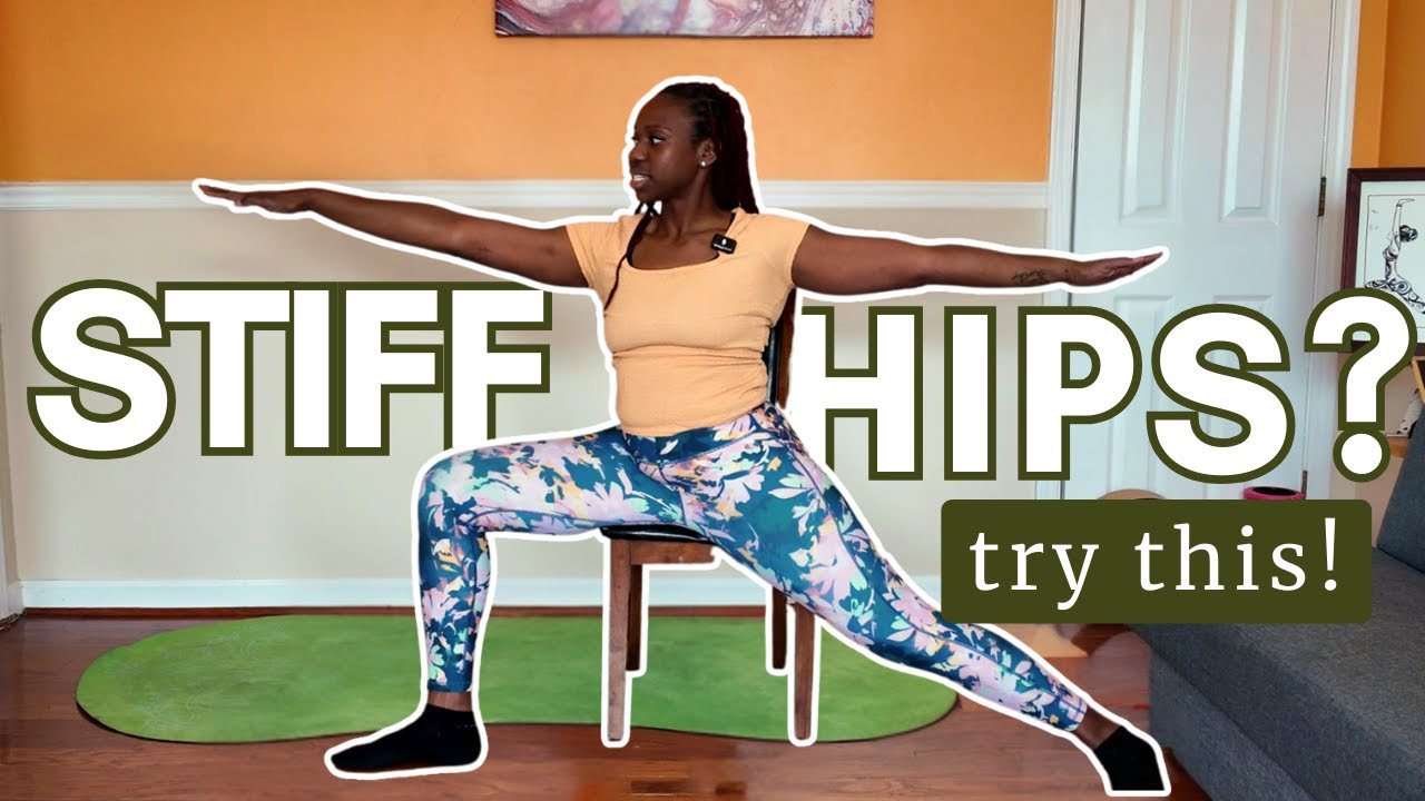 Chair Yoga for Hips & Low Back | Gentle Seated Yoga for Beginners 🪑