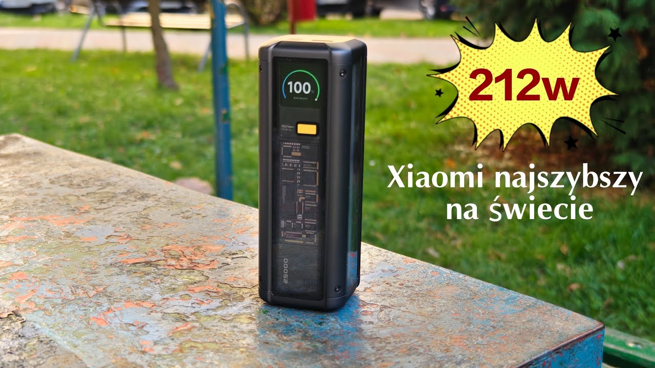 najszybszy na swiecie  Powerbank Xiaomi 25000   color display   212 W