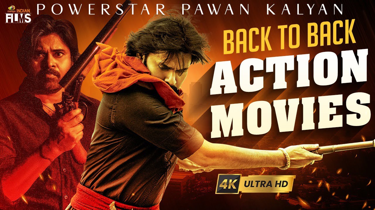 Pawan Kalyan Back To Back Action Movies 4K | Pawan Kalyan Superhit Movies | Mango Indian Films