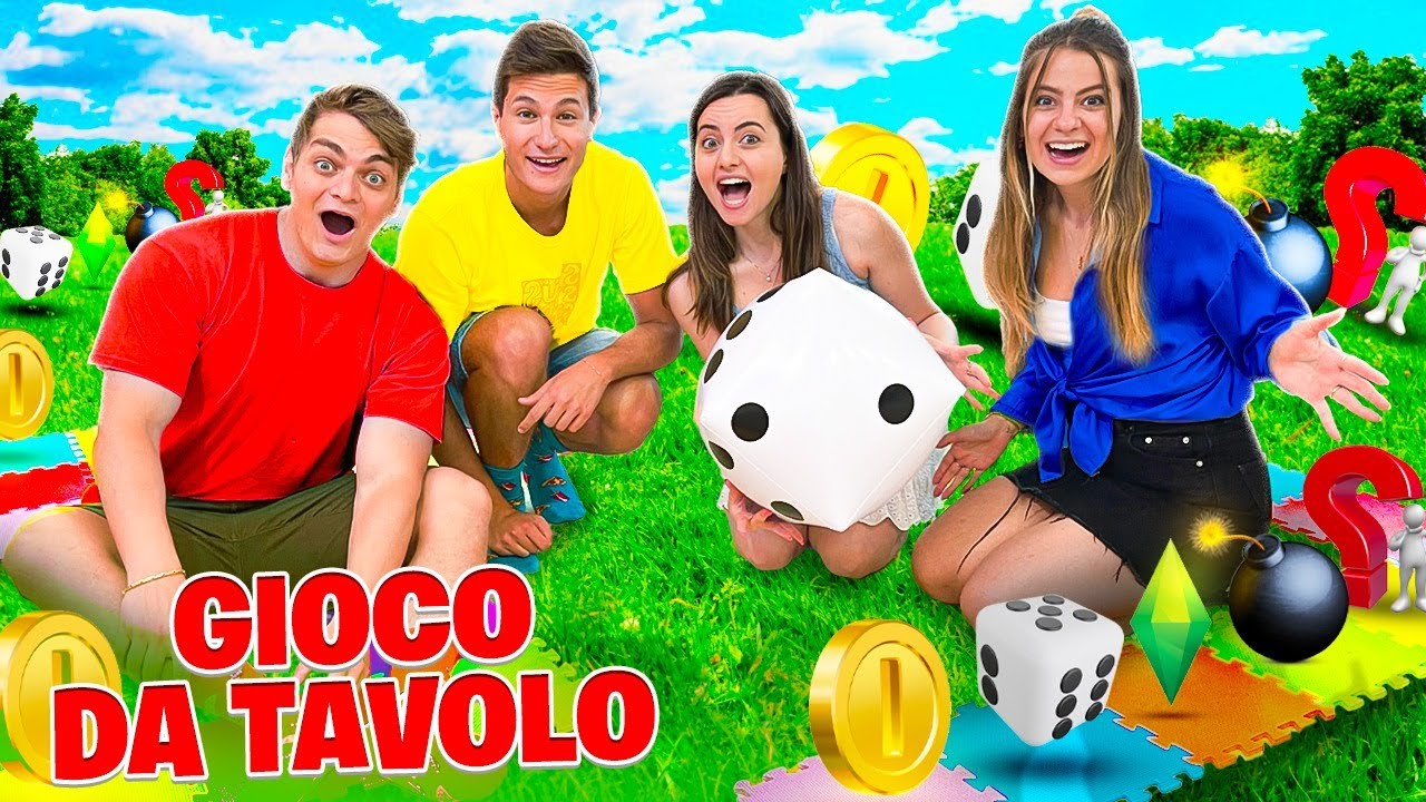 DANI E ROBBI GIOCANO AL GIOCO DA TAVOLO GIGANTE CON I NOSTRI AMICI NINNA E MATTI NELLA VITA REALE!!