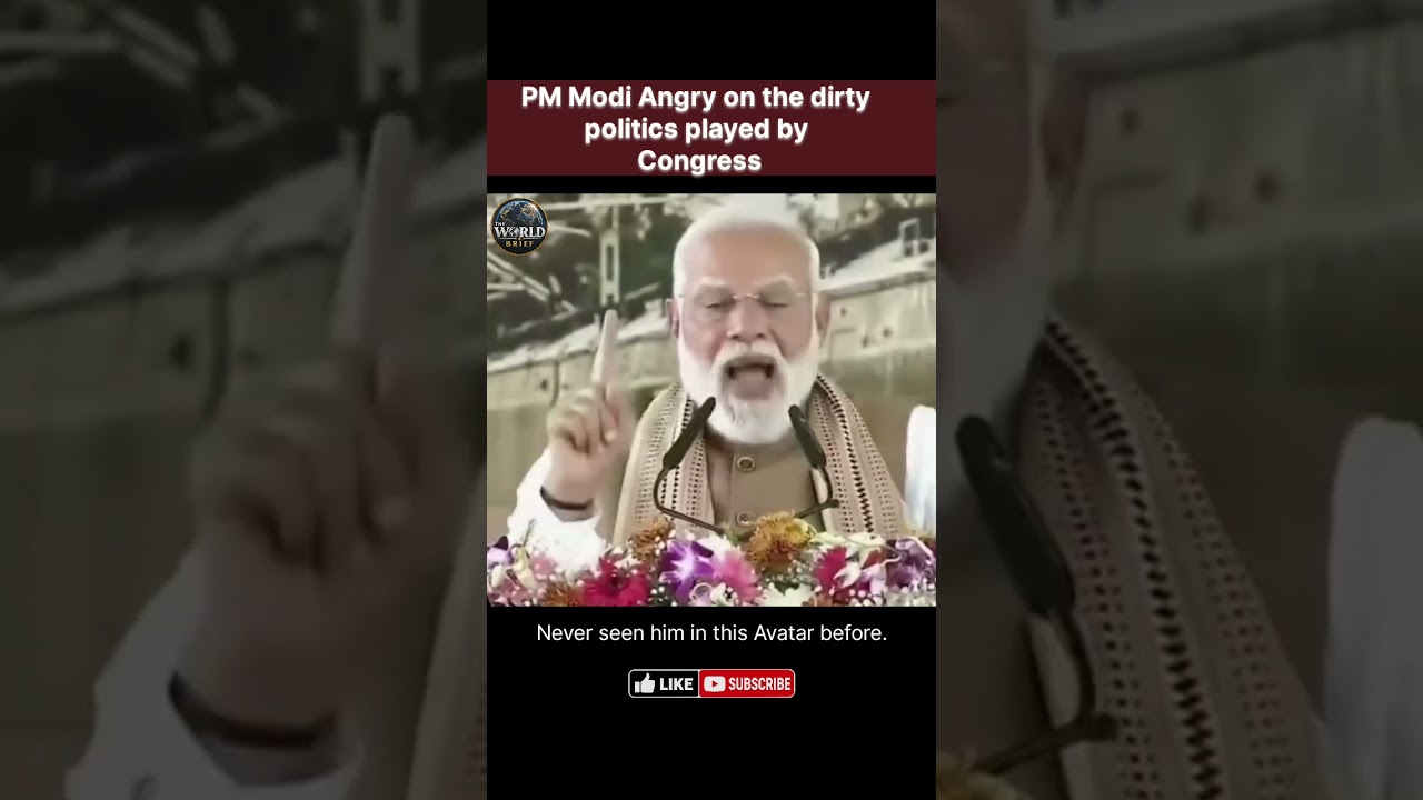 PM Modi Angry on the dirty politics played by Congress #shorts
