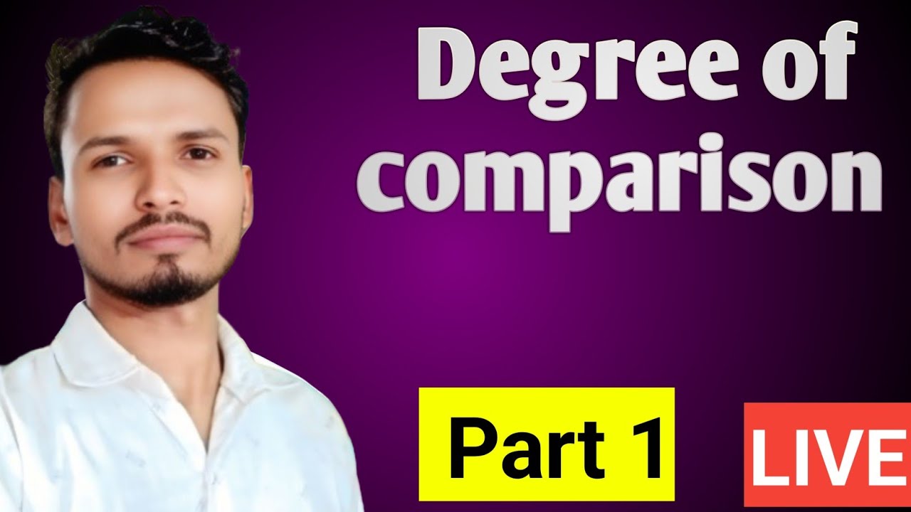 Degree of comparison discribed by Dharmendra Maurya sir 