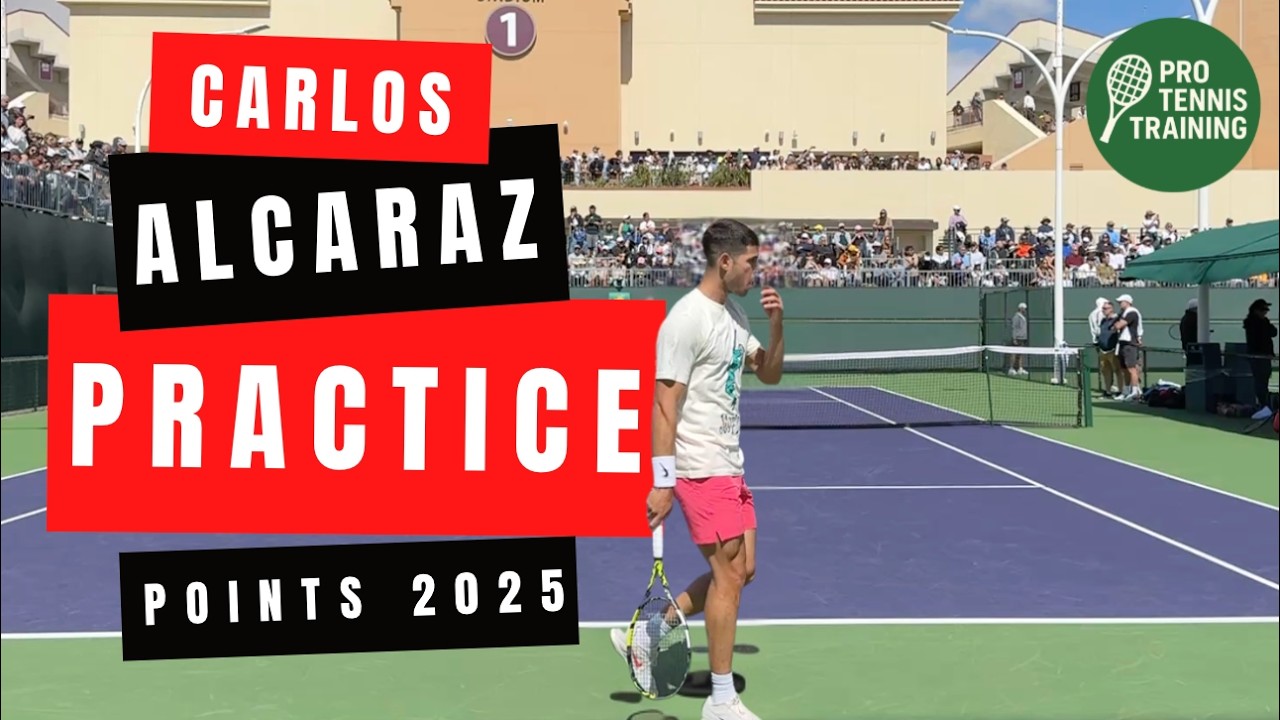 Watch How Carlos Alcaraz Really Constructs Points (Court-Level View)