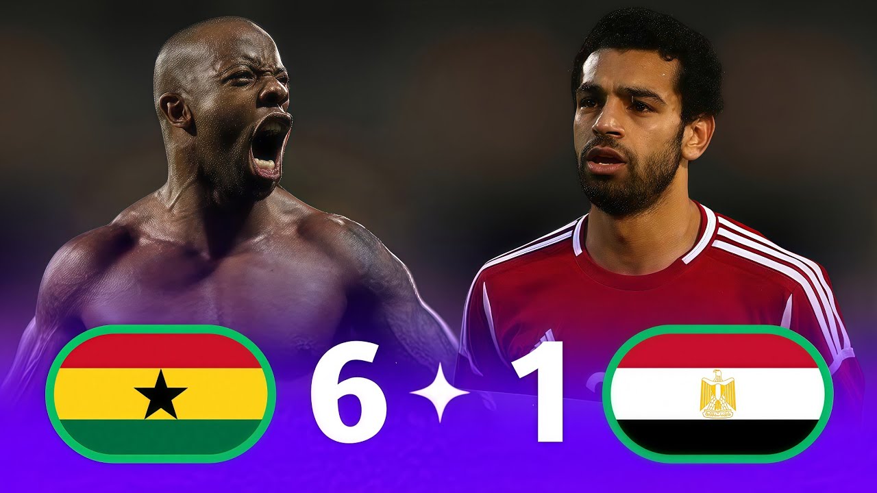 فضيـــحة كروية🤔🤔 غانا × مصر 6-1 تصفيات كأس العالم 2014 جودة عالية 1080p تعليق حاتم بطيشة نار نار 🔥🔥