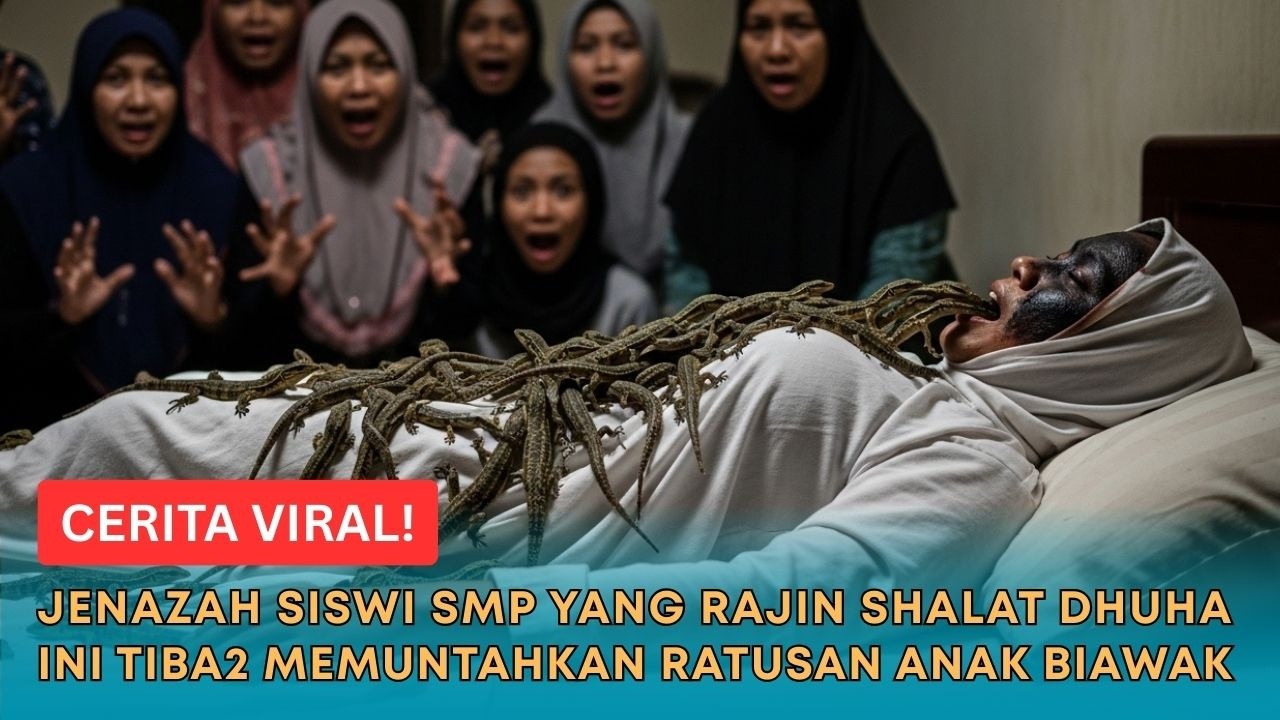 CERITA VIRAL! Ratusan Anak Biawak Keluar dari Mulut Jenazah Siswi SMP yang Rajin Sholat Dhuha Ini!