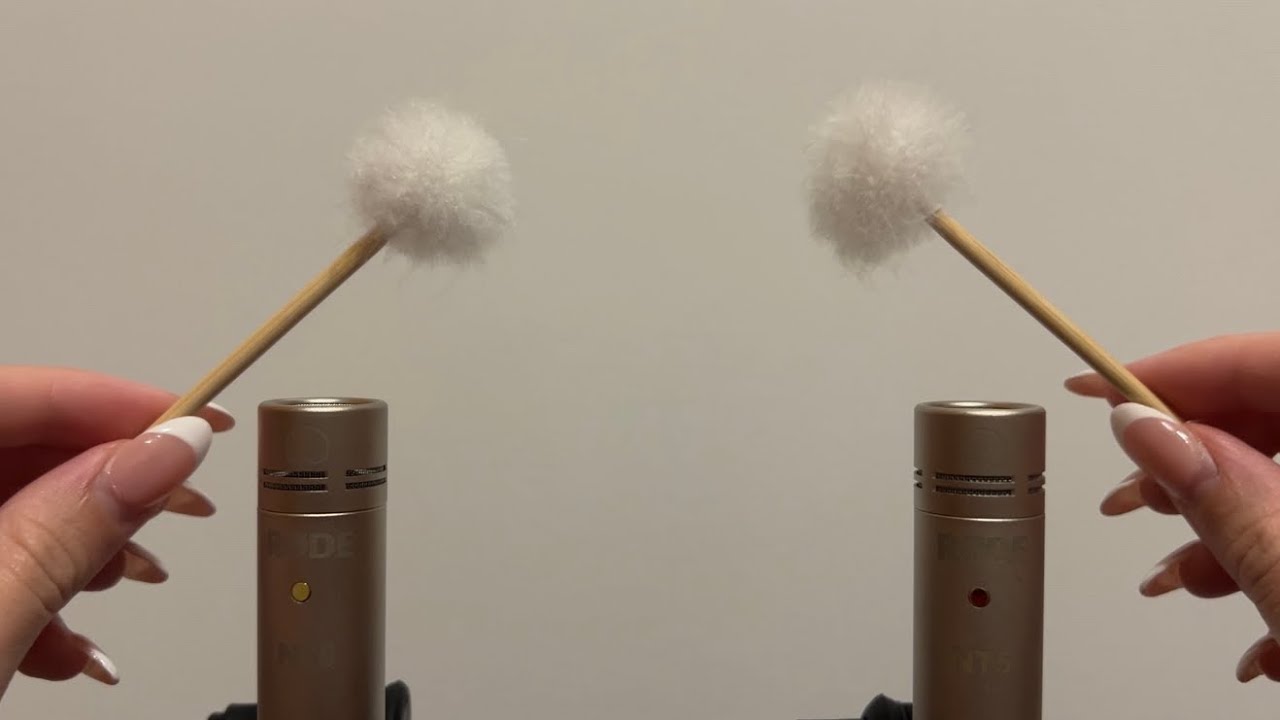 ASMR Deep and Intense Rode NT5 Mic Brushing with Fluffy Ear Picks | Sensitive Ear Cleaning 