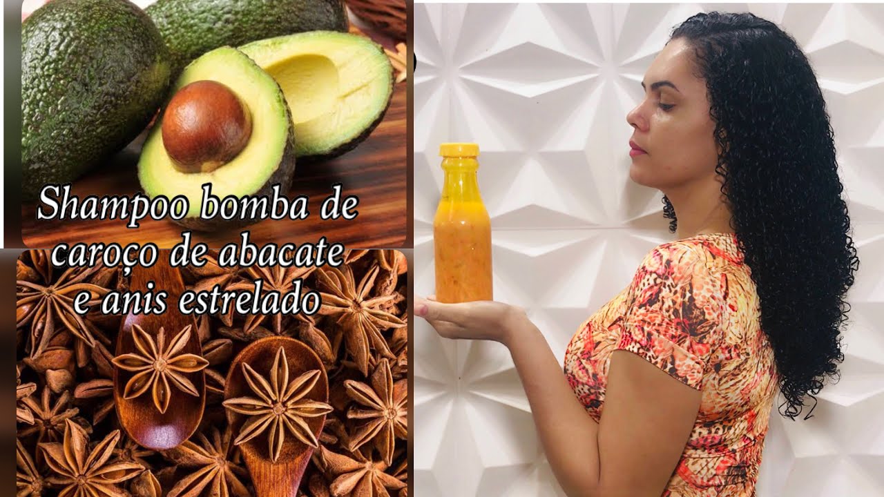 Shampoo bomba de anis estrelado e caro&ccedil;o de abacate