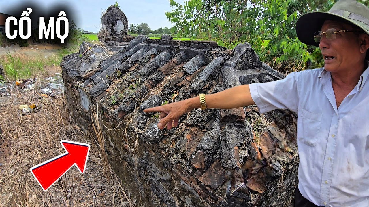 Hoảng hồn trước ngôi Mộ Cổ nhất Long An có ngói thật bên trong