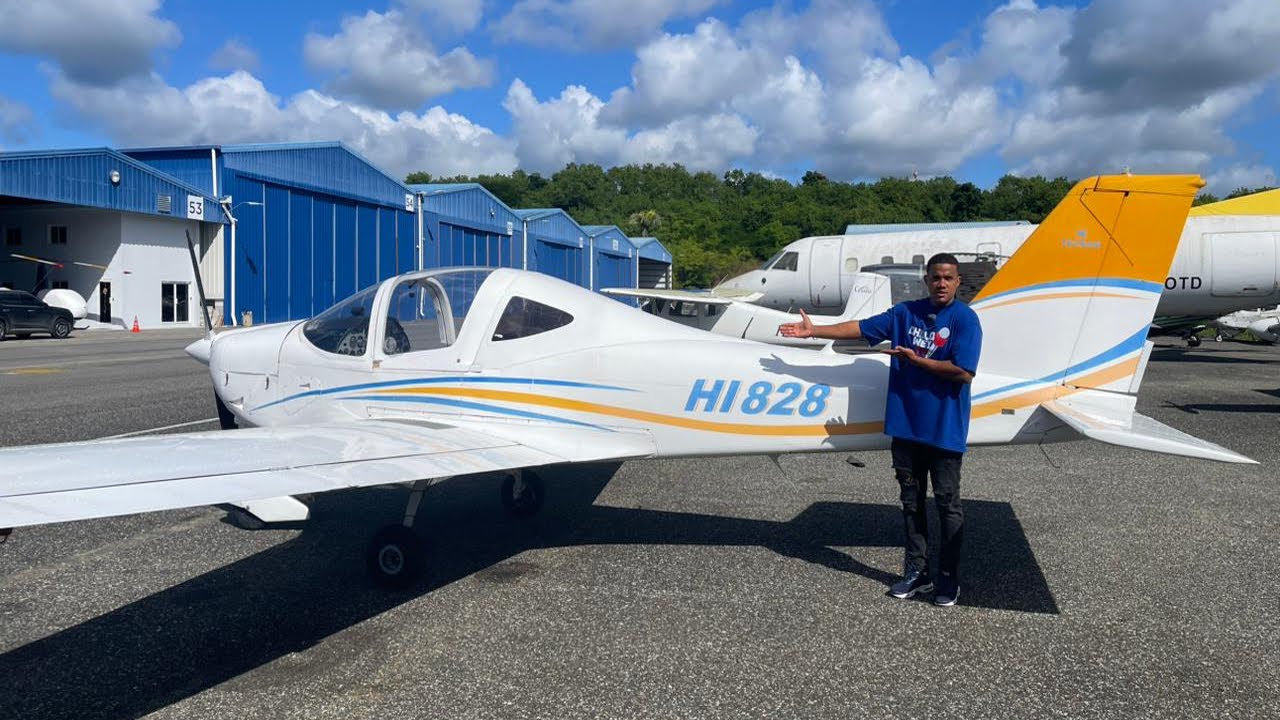 Asi es VOLAR un Avion por Todo SANTO DOMINGO