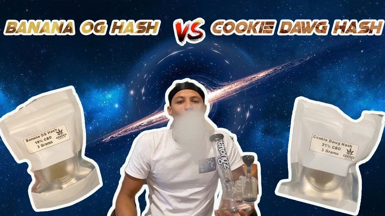 BANANA OG 🍌 VS COOKIE DAWG 🍪HASH CBD REVIEW | @gradedgreen| SPACEBOYZ