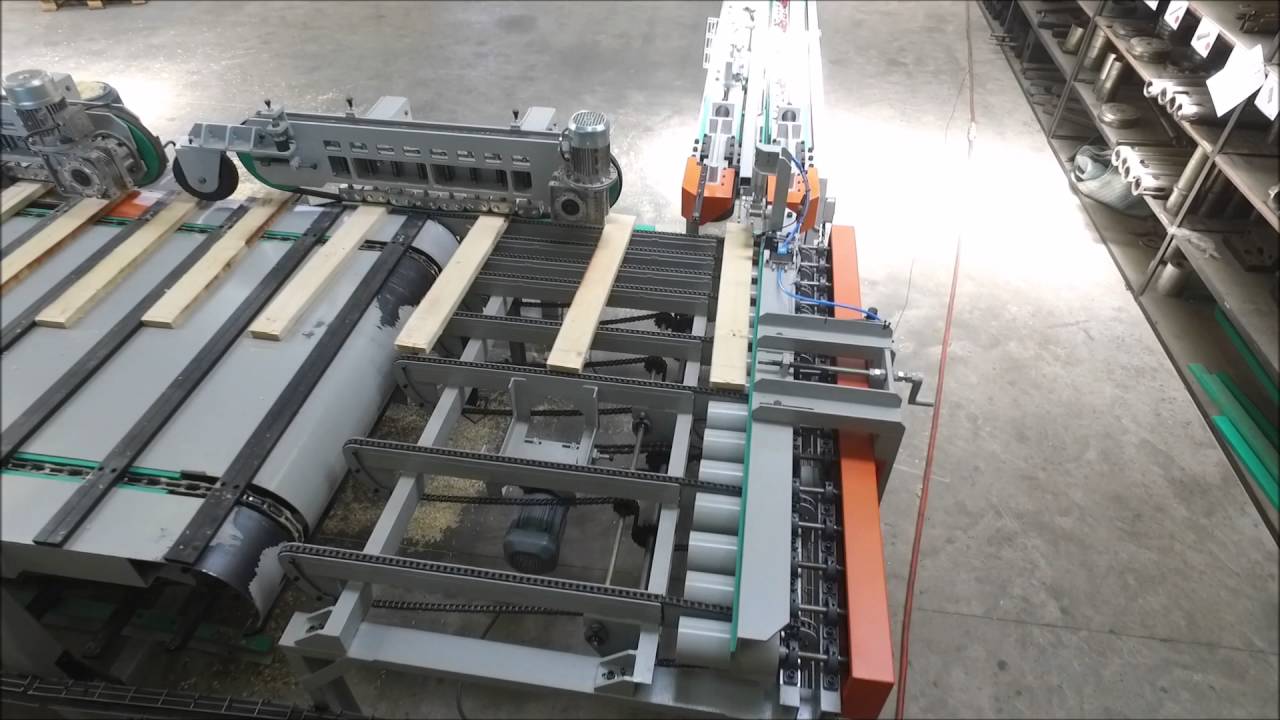 Multisaw Horizontal Finger Joint Line