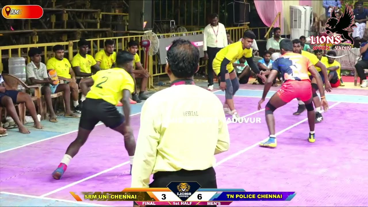 FINAL || TN POLICE CHENNAI vs SRM UNI CHENNAI || SOUTH INDIA LEVEL MENS KABADDI MATCH || VADUVUR