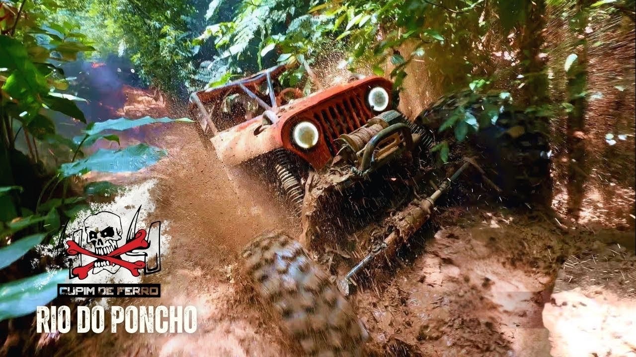 CUPIM DE FERRO NA TRILHA DO RIO DO PONCHO SÓ VIATURA MONSTRA/#toyota #willysjeep #4x4 #mud