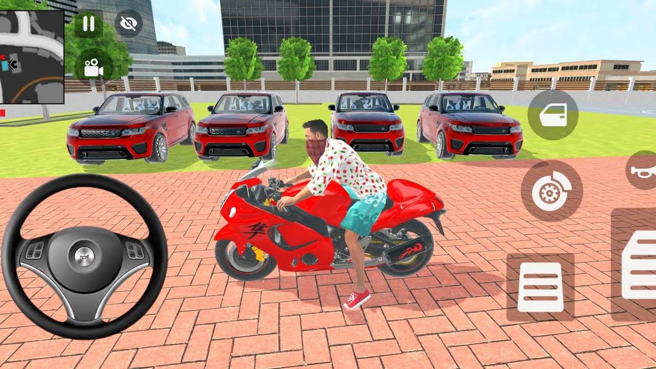 Franklin Buy 4️⃣ red range rover in Indian thept auto simulator Gameplay 🎮