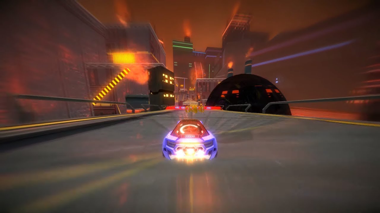 Scrap Brain Zone... except you drive a car (Game Gear Version)