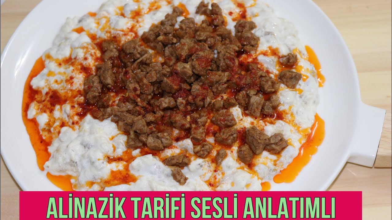 ALİNAZİK YEMEĞİ NASIL YAPILIR TARİFİ / GAZİANTEP MUTFAĞI YOĞURTLU KÖZ PATLICAN ALİNAZİK TARİFİ