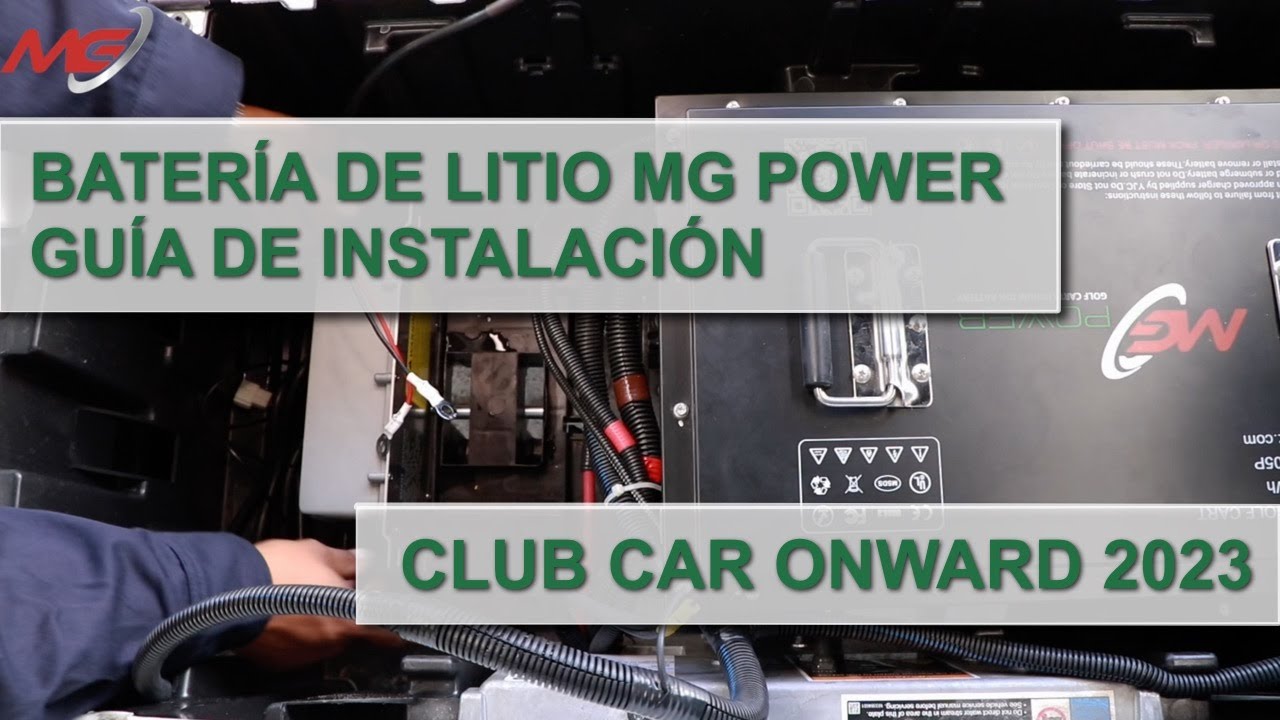 Instalación de Batería de Litio en Carro de Golf Club Car
