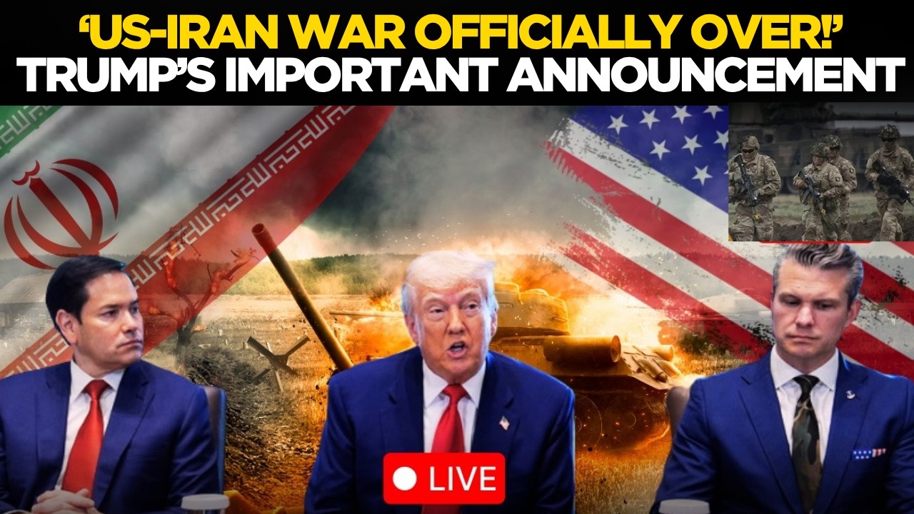 Trump Speech LIVE| Trump Makes Big Iran Announcement;| We Will End The War If Iran | US News Live