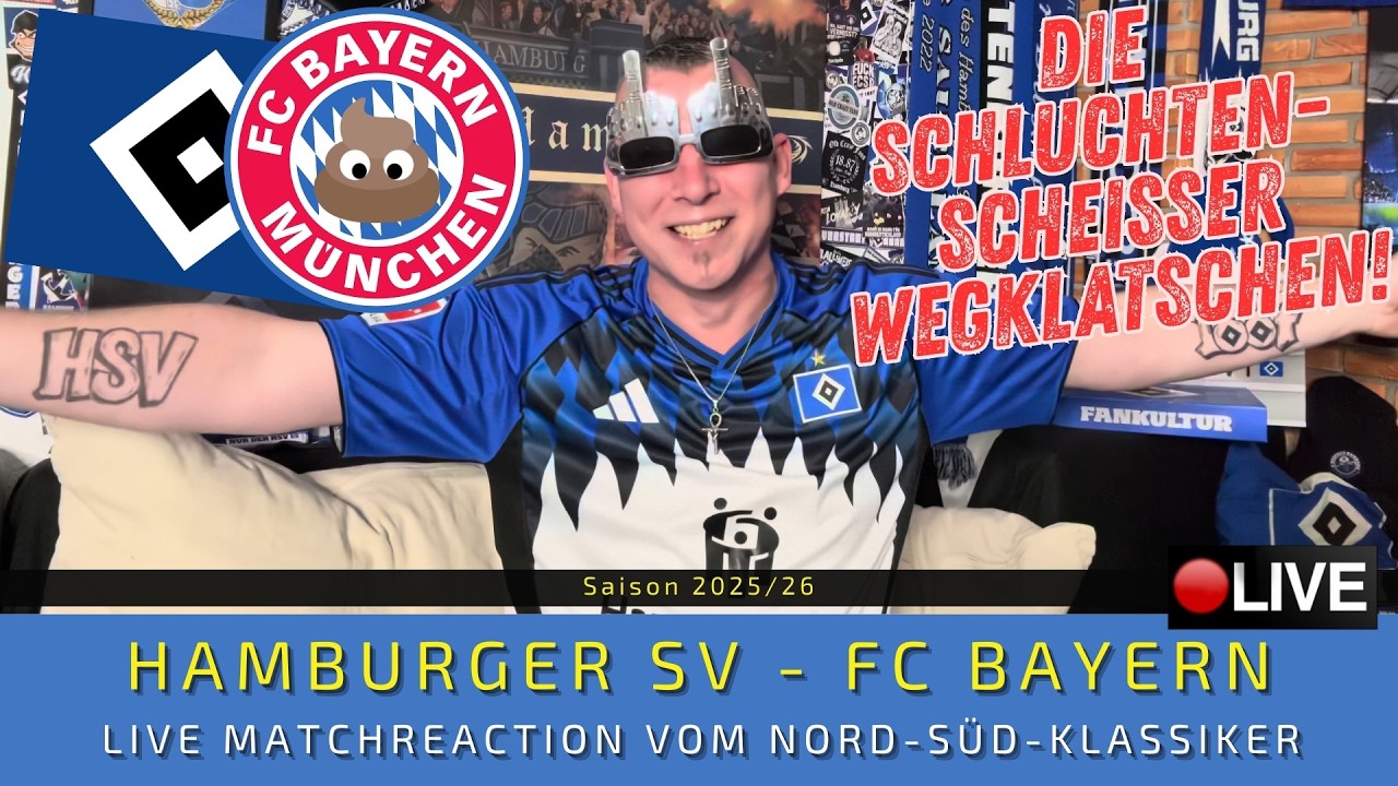 🔴LIVE: HSV - FC Bayern München | Die Lederhosen WEGKLATSCHEN und 3 Punkte holen!