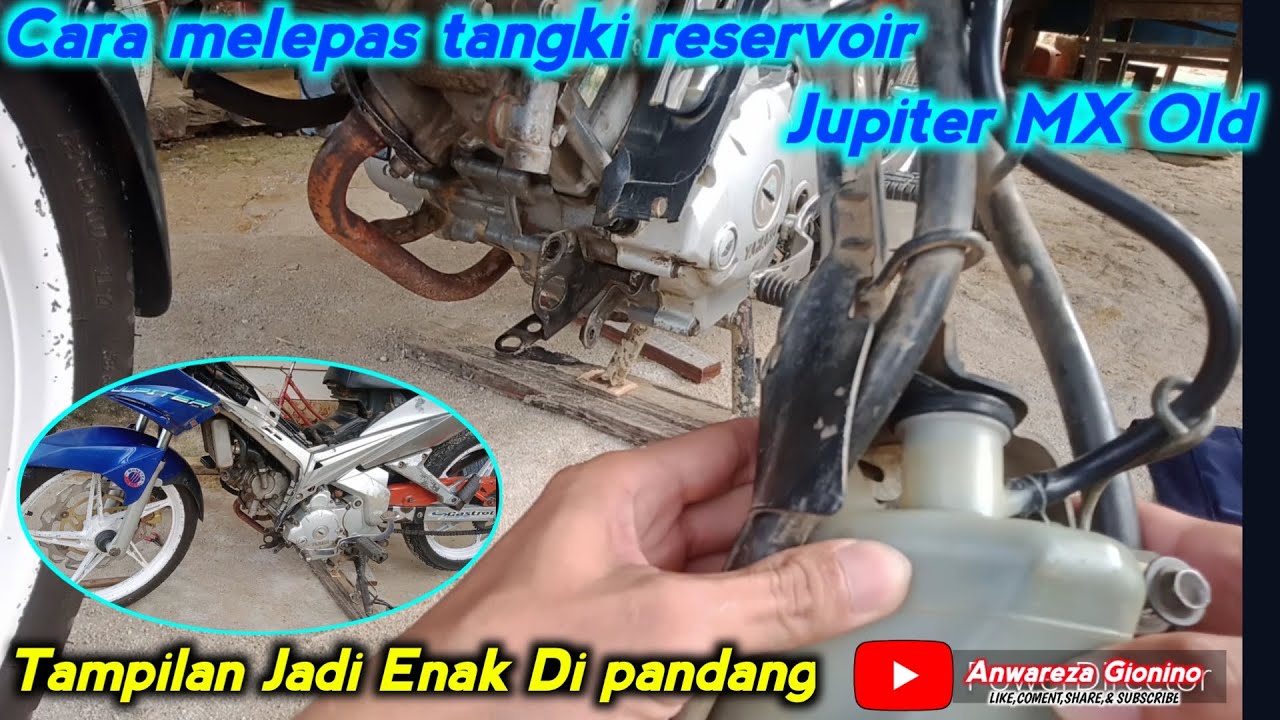Cara Melepas Tabung Cadangan Air Radiator Jupiter MX Old