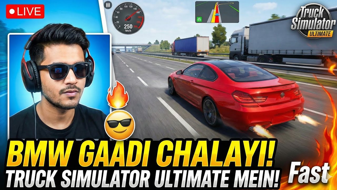 🕹️🔥 BMW Gaadi Chalayi Truck Simulator Ultimate Mein! 😎 #cargame #livegameplay