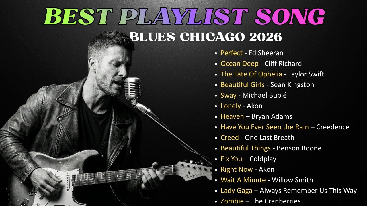 Relaxing Blues Cover Playlist 2026 🎸 Chicago Blues Love Songs Collection