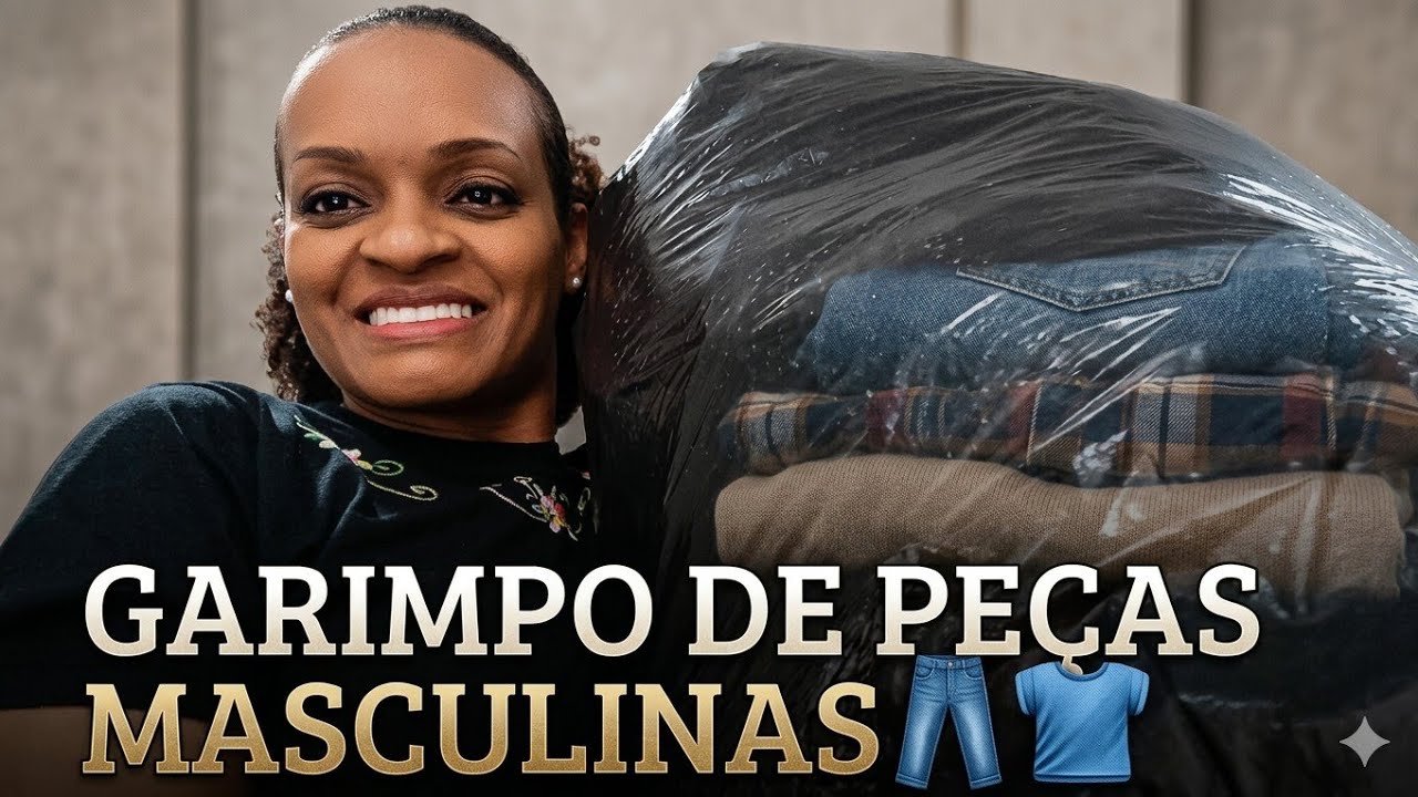 ABRINDO LOTE MASCULINO GARIMPADO