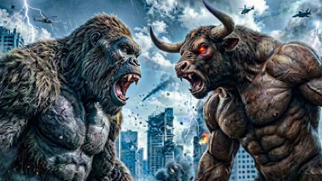 Kong VS Mega Minotaur - Earth Biggest Battle Begins