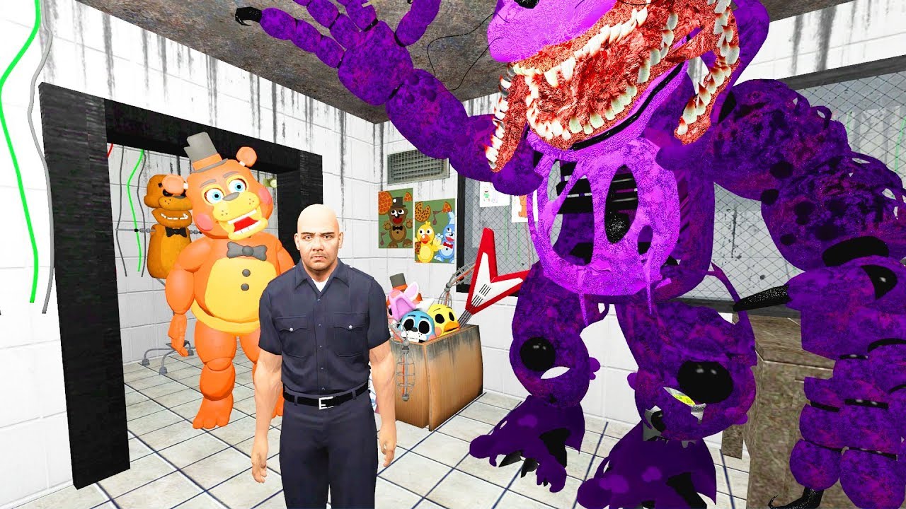 АНИМАТРОНИКИ ПУГАЮТ ОХРАННИКА FNAF 3 ► Garry's Mod