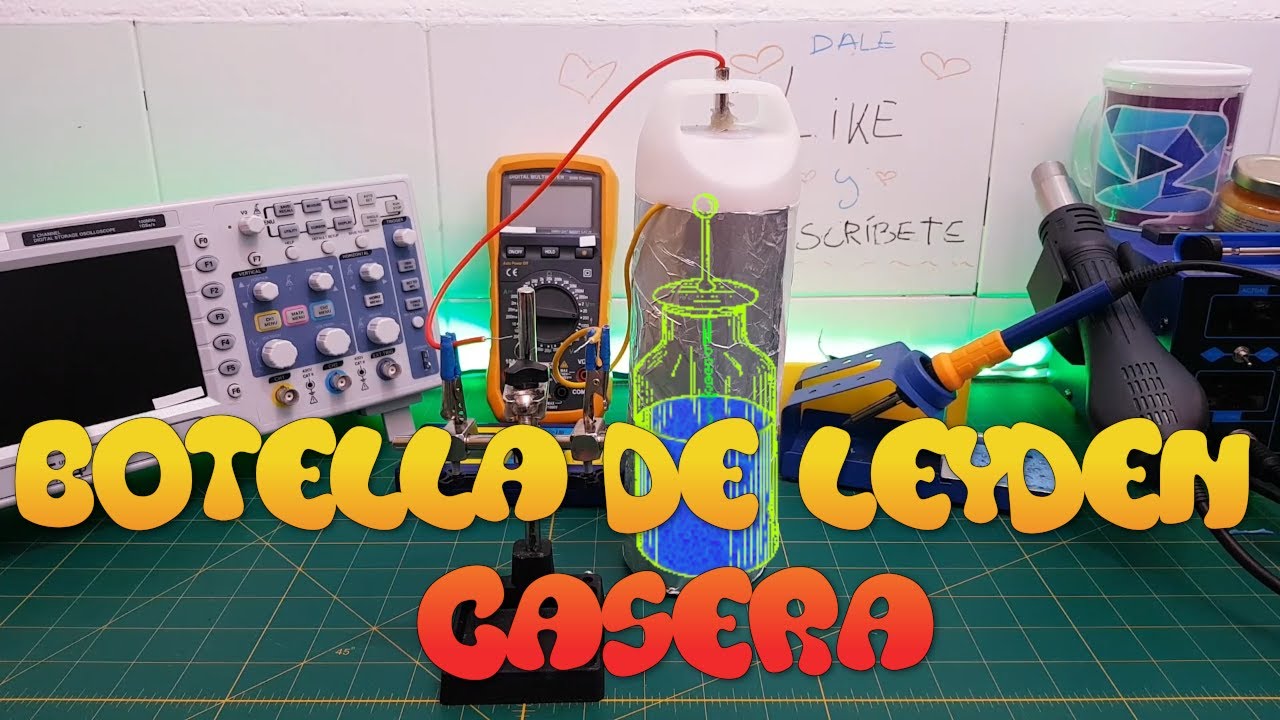 Como construir una BOTELLA de LEYDEN para 50.000V