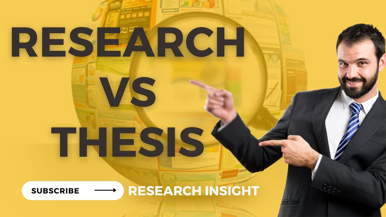 Difference between Research and Thesis #research #thesis #researchinsight #definition #difference