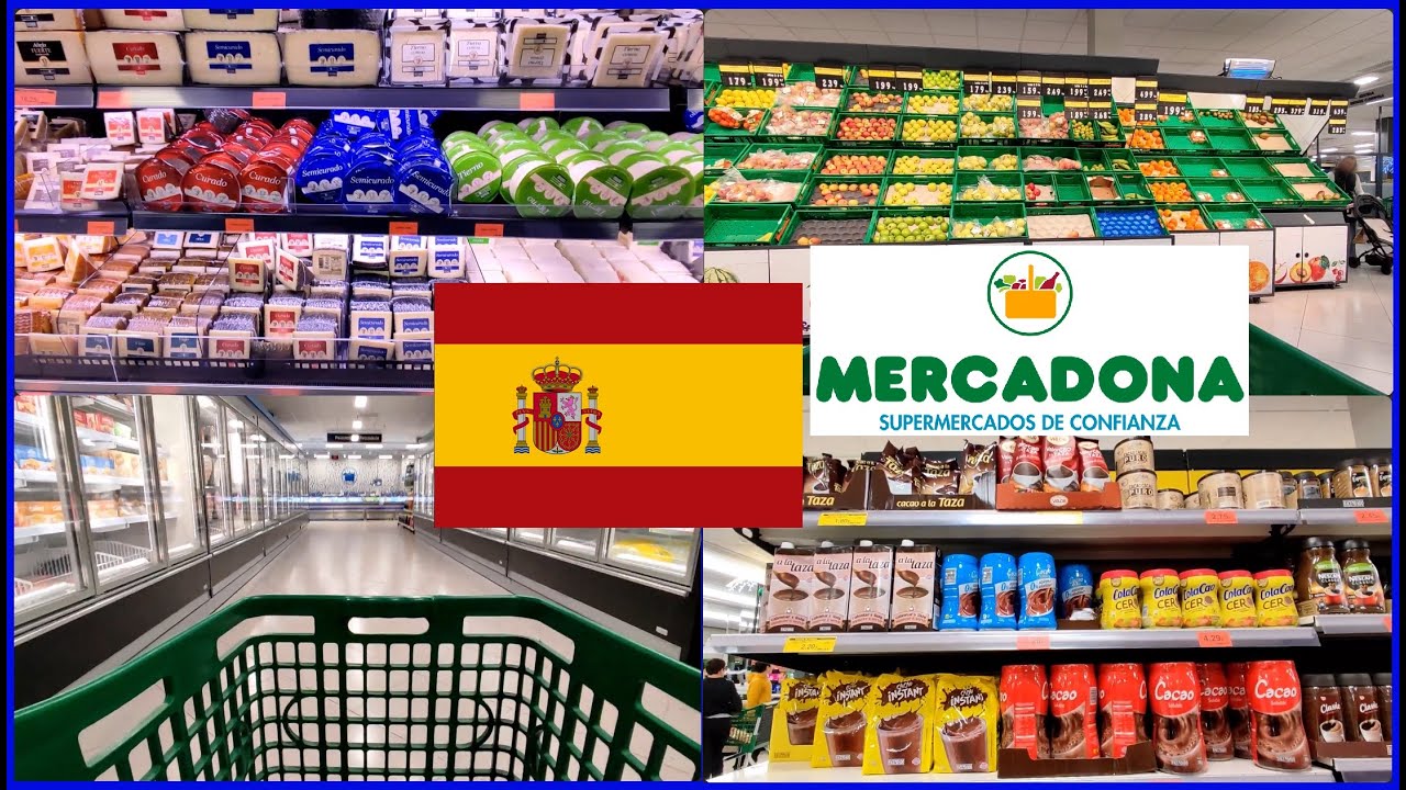 🇪🇸 Grocery Shopping at Mercadona with Prices (2) | 🏝️ Vacation Grocery Budget for a Couple in Spain