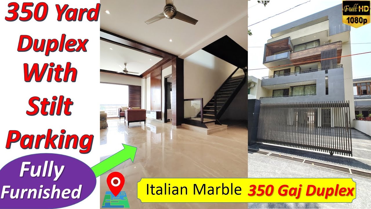 350 Gaj Duplex House Design with Stilt parking Panchkula | Duplex house design with Stilt parking