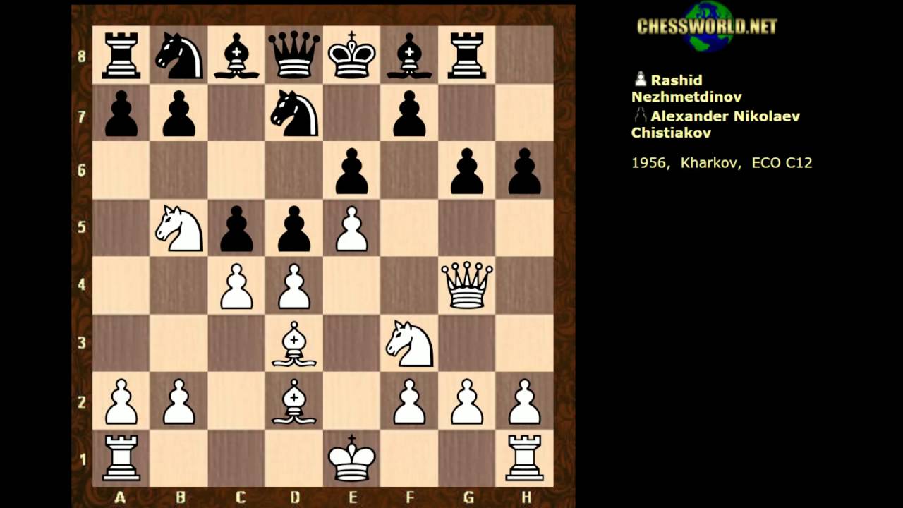 Mikhail Tal's trainer! : Nezhmetdinov vs Chistiakov : Notable game: 24th USSR Ch Semifinals (1956)