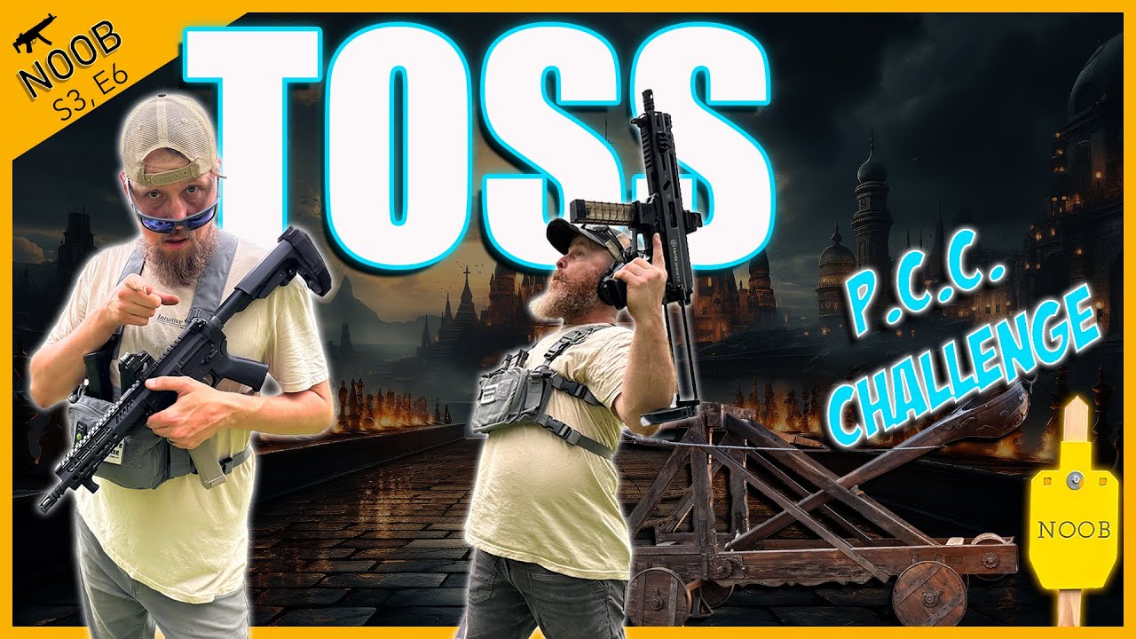Pistol Caliber Carbine Magazine Toss and Accuracy Shooting Drill┃NOOB PCC Range Game Challenges