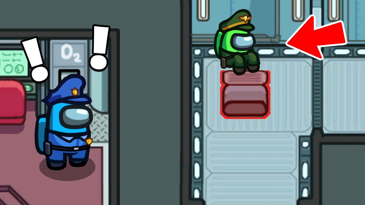 CHEATING With DOUBLE Vision In Among Us...
