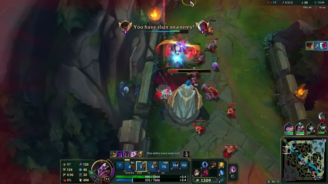 Malphite (youtube game 2 ) just chilling top while team is carrying ez win