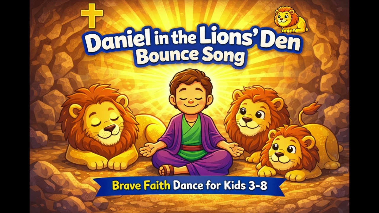 Daniel in the Lions’ Den Bounce Song | God Shuts Mouths Bounce for Kids 3-8! 🎶🦁✝️