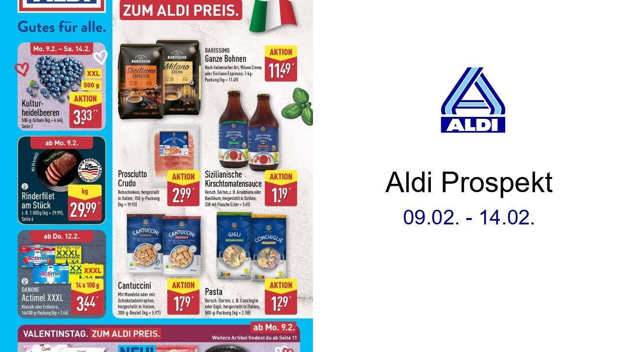Aldi Prospekt   09.02. - 14.02.