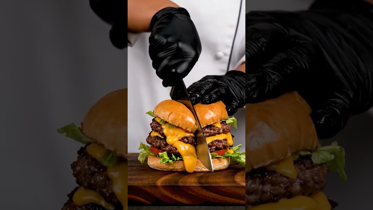 The JUICIEST Double Cheeseburger 🍔💦 (Wait for the reveal) 