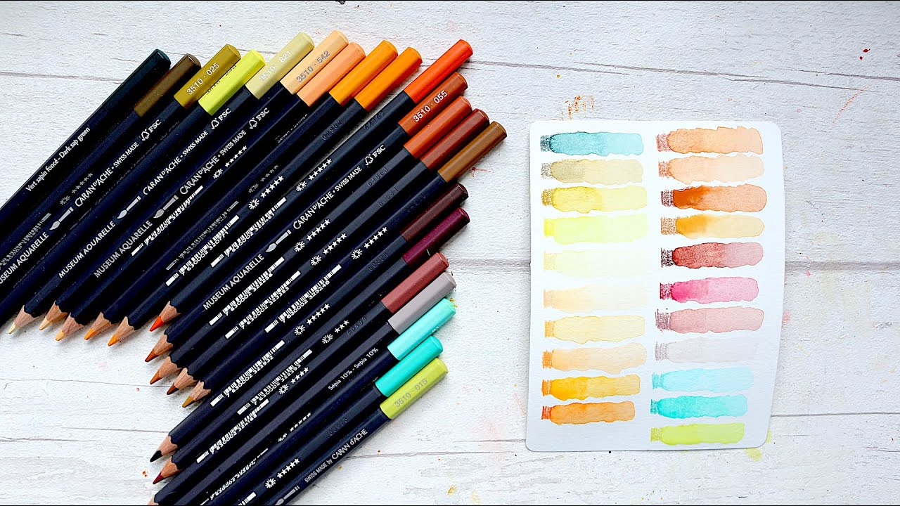 Caran d'Ache Museum Aquarelle Pencils | Swatches