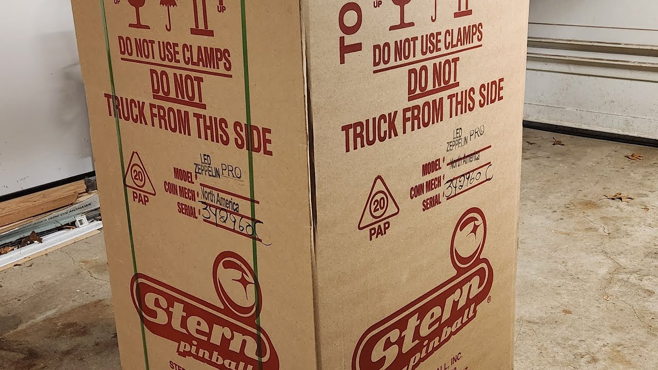 Unboxing my First New In Box Stern Led Zeppelin Pinball Machine!