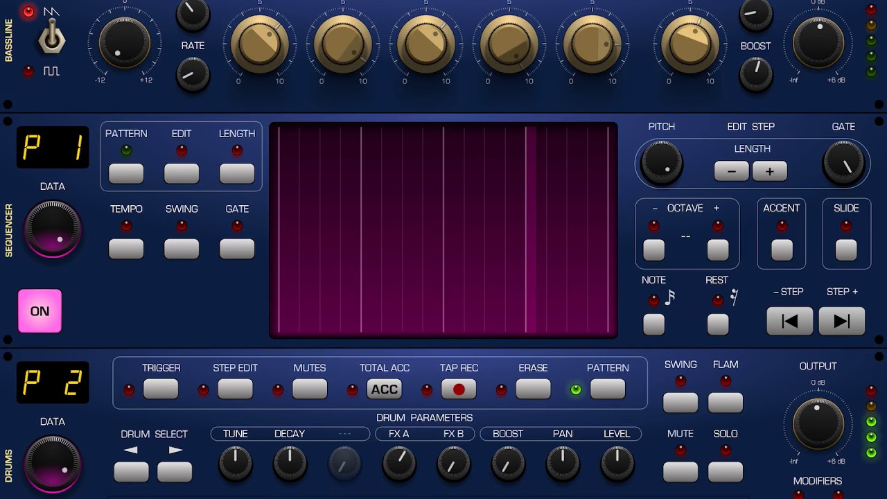 Pure Acid IOS APP - How to &bdquo;chain and repeat&ldquo; Drum patterns