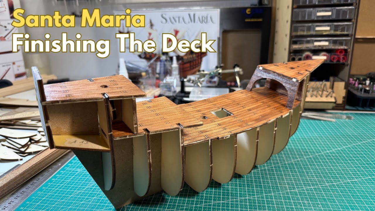 Santa Maria - Kit by occre - Finishing The Deck  l Ep. 3
