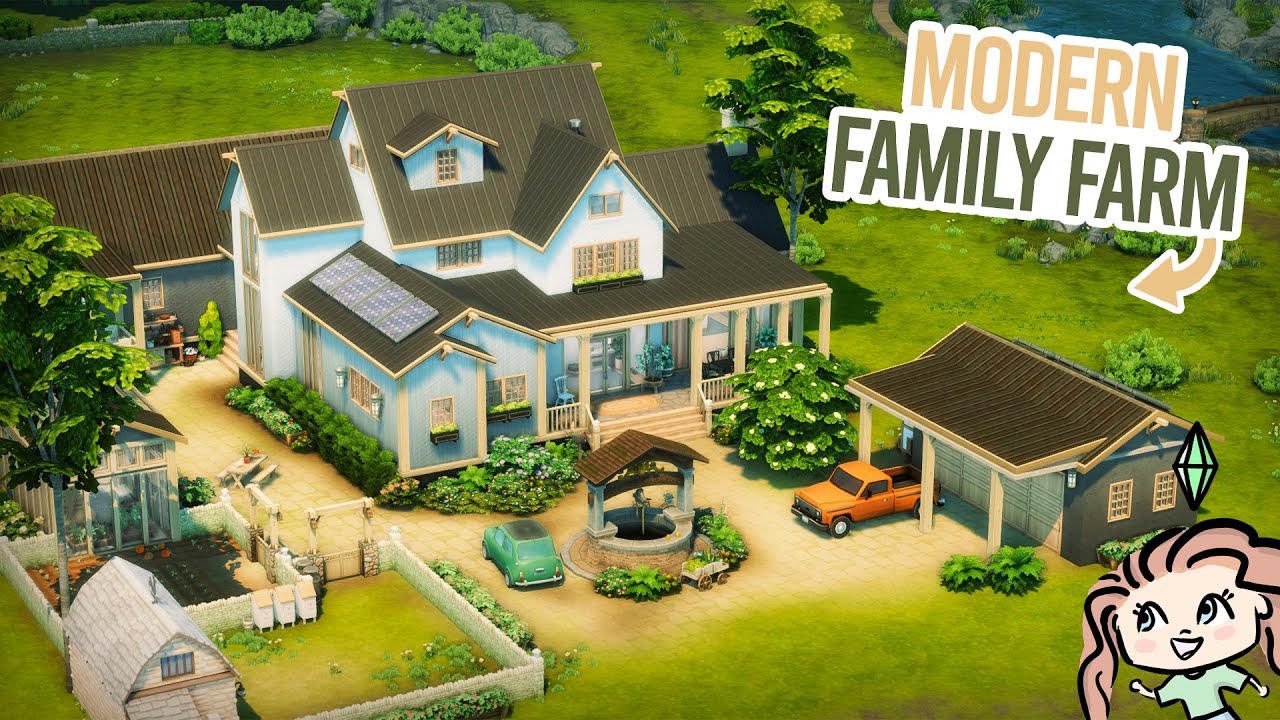 Modern Family Farm || The Sims 4 Speed Build 🌾