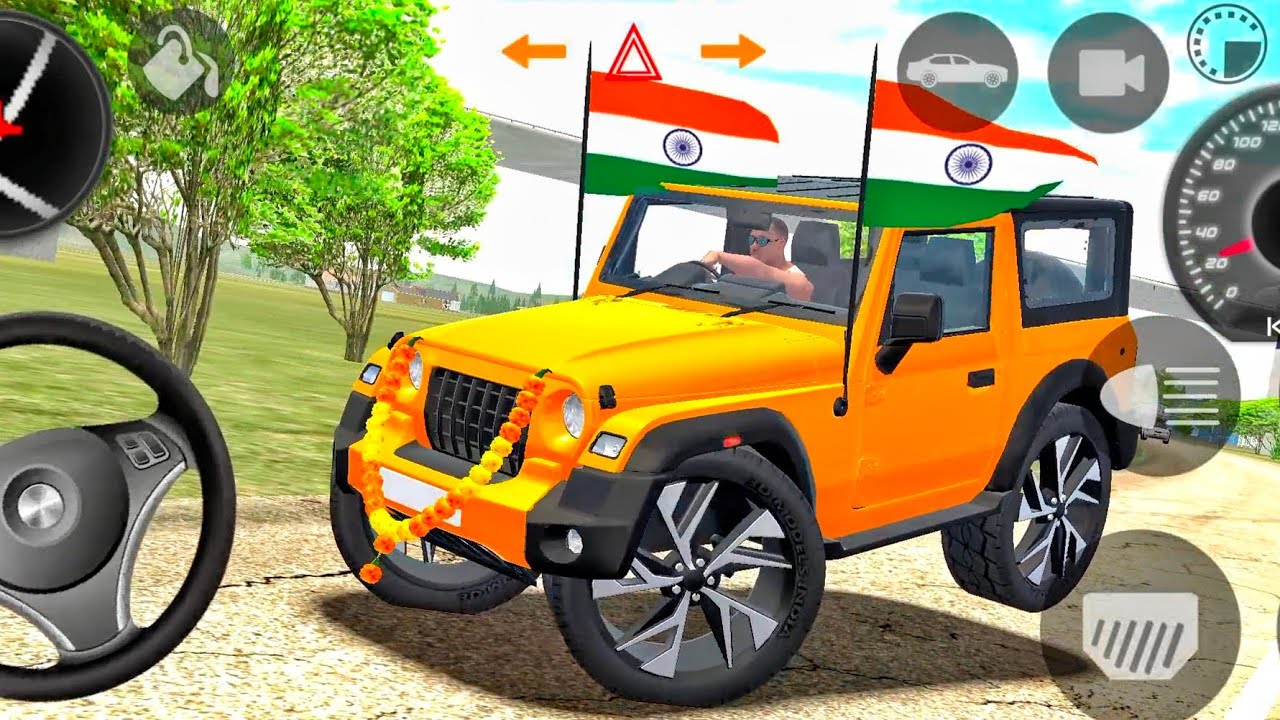 Modified Mahindra Thar😈Games:Indian Orange Thar (Gadi Wala Games) Car Game Android Game - #2026