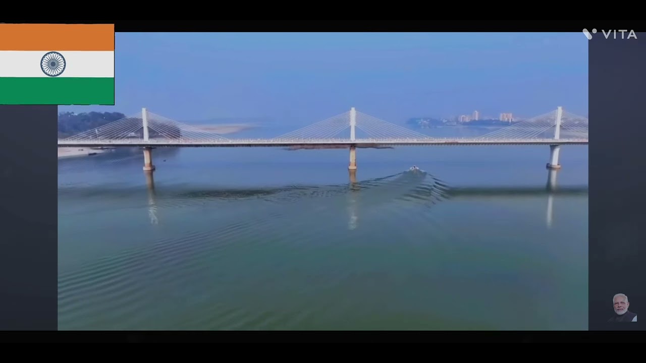 Kumar Bhaskar Varma Setu 🌁- Inaugurated At Guwahati 🏙️ , Assam 🌃 , Above Brahmaputra River 💧🫡 🇮🇳 🙏 